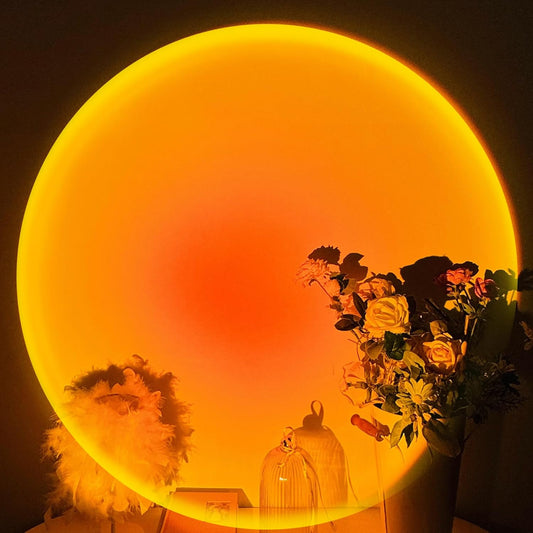 VISVERI Sunset Aura Lamp – 180° Rotating Ambient Light