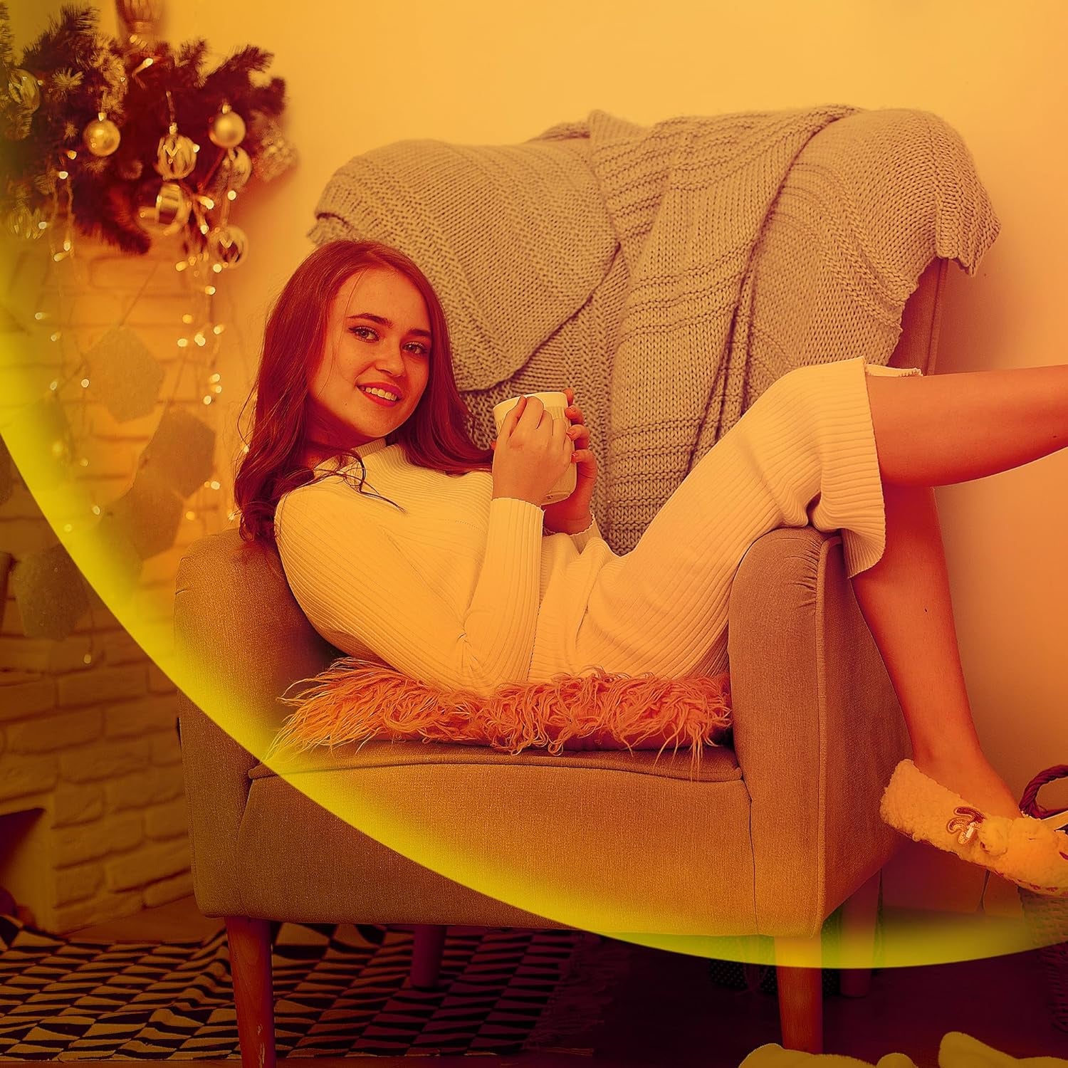 VISVERI Sunset Aura Lamp – 180° Rotating Ambient Light
