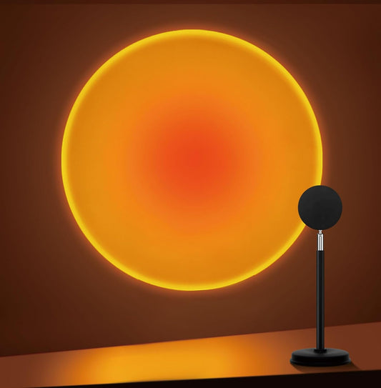 VISVERI Sunset Aura Lamp – 180° Rotating Ambient Light